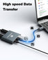 Daguaika 4K@60Hz, 4-in-1 100W USB C to Dual HDMI Adapter HDMI Splitter for Dual Monitors, PD Charging, USB A Port