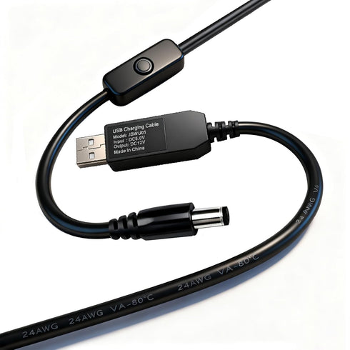 USB 5V to DC 12V Voltage Step Up Converter Boost Cable for