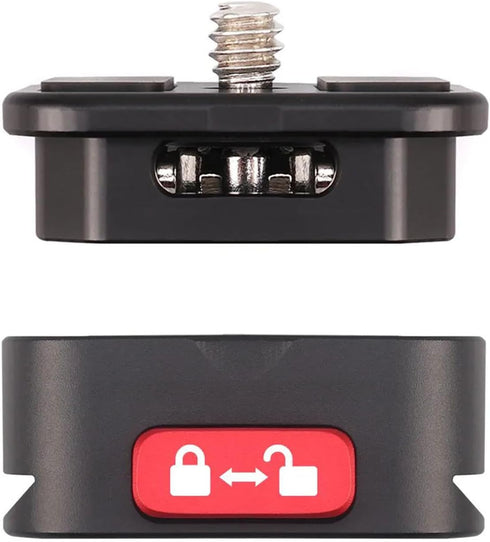 Quick Release Plate Kit, Camera Mount Adapter with 1/4 Inch Screw for DSLR, Tripod, and Gimbal