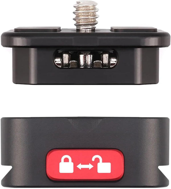 Quick Release Plate Kit, Camera Mount Adapter with 1/4 Inch Screw for DSLR, Tripod, and Gimbal