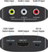 RCA to HDMI Converter, GINGIN 1080p/720p AV to HDMI Converter for TV, PC, and Game Consoles