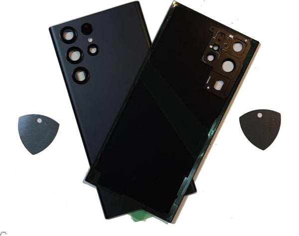 MD0410 Replacement for Samsung Galaxy S22 Ultra G908 - Rear Back Glass Door Housing Cover with Repair Tool Kit