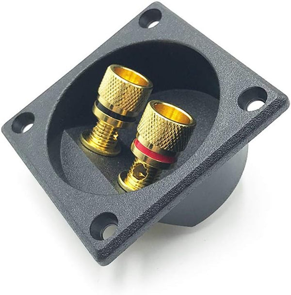 2 Way Speaker Box Terminal Binding Post Cup, DIY Home Car Stereo Connectors for Subwoofer Plugs