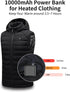 5V 2A Power Bank for Heated Vest, Jacket, Stadium Seats, Lightest 10000mAh Fast Charging Battery Pack