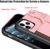 TOOVREN Phone Cover for iPhone 11 Pro Max, Wallet Case with Card Holder, PU Leather Kickstand, Pink