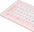 Heayzoki Roll Up Keyboard, 103 Keys USB Wired Waterproof Mute Foldable Silicone Keyboard, Fadeless for PC Laptop Travel