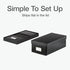 Oxford Keepsake Box, Protective Storage Box, Home and Office Organizer, Photo Storage Box, Small, 6" x 12" x 4.25"