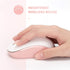 seenda 2.4G Noiseless Wireless Mouse with USB Receiver for PC, Tablet, Laptop - Pink & White