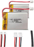 KBT KEEP BETTER TECH KBT 3.7V 450mAh Li-Polymer Battery: 403040 Rechargeable Li-ion Batteries Replacement with 2.0