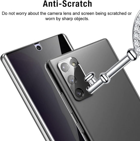 TOCOL 4 Pack Privacy Flexible Soft TPU Film Screen Protector for Samsung Galaxy Note 20 Ultra - Anti-Peeping.