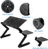 Lovinouse Upgraded Adjustable Aluminum Laptop Desk, with Cooling Fan, Mouse Pad, Notebook, MacBook Laptops Table Stand