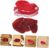 Set 2pcs Veemoon Realistic Fake Pork and Beef Meat Model for Kitchen Decor and Photography Props Lifelike Simulated