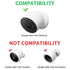 2Pack Power Adapter Compatible with Google Nest Cam Outdoor or Indoor, Battery - 6.5ft/2m Weatherproof Outdoor Charger Cable Power Your Camera Continuously- White