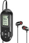 Personal FM Walkman Radio, Mini Digital Tuning Portable Radio with Headphones, Belt Clip, LCD Display, Pocket Radio for