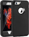 MAXCURY iPhone 6s Plus Case, Heavy Duty Shockproof Full Body Protection, Built-in Screen Protector, Black