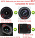 67MM Lens Cap Cover for Canon 77D 90D with EF-S 18-135mm Lens Cap, Nikon D750 D780 with 18-105mm 16-85mm Lens Cap [2