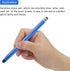 MECCANIXITY 5pcs Stylus Pens for Touch Screens, Dual Rubber Tips Capacitive Universal Tablet Pen - Blue