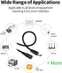 2 Pack 3.3FT 1M 5.5 mm 2.1 mm 5521 12V Tonton DC Power Extension Cable x Male to Female DC Adapter Cord Compatible