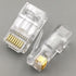 PETECHTOOL 100-Pack RJ45 CAT6A CAT6 Pass Through Connectors 23AWG Cables-End Bold UTP Ethernet Modular Plug.