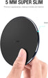 TOZO W1 Wireless Charger, 10W Qi-Certified Fast Charging Pad for iPhone 15 14 13 Series, Samsung Galaxy