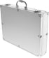 SUPVOX Lockable Aluminum Hard Case Briefcase Box for Tools, Cameras, Instruments, Silver