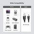 Gtwoilt 2-Pack, MP3 MP4 USB C to Mini USB Adapter Type-C Male to Mini USB Female Adapter, for Older Players, Digital