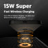 POUT H3 PRO Dual Qi Wireless Charging Mouse Pad Dual Fast Wireless Chargers for Smartphones and Earbuds Smooth Surface