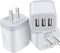 3 Port Wall Charger, 5V 3.1A USB Plugs, MultiPort Home Charging Block Compatible with iPhone 13 12 11 Pro XS Max,