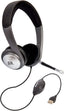 USB Wired Headset with Microphone for PC, Stereo Headphones with Boom Mic, In-Line Volume & Mic Mute Controls,