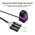 2M Reset 1.5cm Case-M20 External PC Power Switch with Cable, Mini Computer Power Button with Switch & RGB Gradient