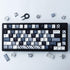 Hyekit PBT Keycaps, 134 Keys Mosaic Cherry Profile Dye-Sublimation Custom Keycaps with 6.25U 7U Spacebar for Mechanical