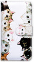 Case for Samsung S20 Plus - White Black Cute Cats Leather Flip Phone Case Wallet Cover with Card Slot Holder