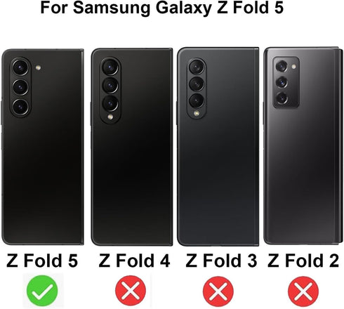 Anti-Blue Privacy Tempered Glass for Samsung Galaxy Z Fold 5, Mirror Anti-Spy Anti-Peeping Screen Protector,