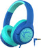 iClever Kids Headphones with Cord, 85dBA Safe Volume Wired Headphones for Kids, Over Ear for School/Travel (Blue)