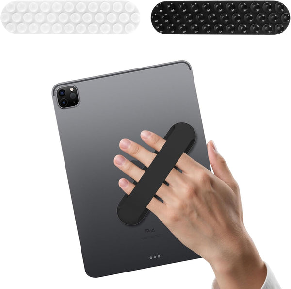 Zquilabon 2 Pack Silicone Tablet Hand Strap, Lightweight 1.8oz Ergonomic One-Hand Grip Holder