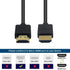 Duttek 4K Coiled HDMI Cable 6FT/1.8M, Male to Male Extender for 3D and 4K Ultra HD TV Stick