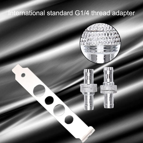 Hose Connectors for Computer Water Cooling System, G1/4 Thread Fitting Direct Hose Connection for Water Cooler System