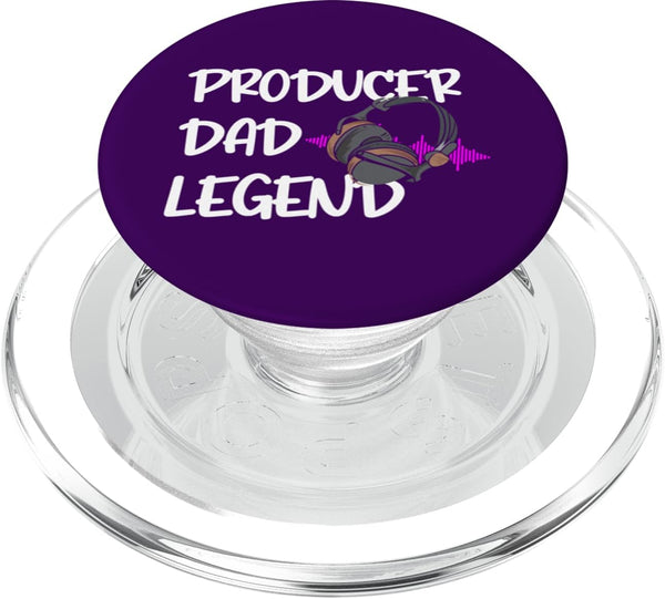 Funny Music Producer Apparel Producer Dad Legend Funny Music Producer PopSockets PopGrip for MagSafe