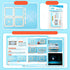MEELYHOME 3D 3D Hologram Projector Pyramid Mobile Smartphone Hologram Display Stands Projector Any Smartphone Display