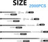 MasiStranth 2000 4+6+8+10+12 Inch PCS Zip Ties Assorted Sizes Self-locking Nylon Cable ties Outdoor, UV Resistant Wire