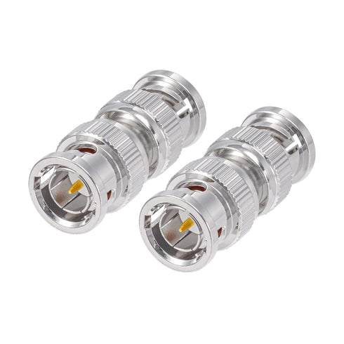 Superbat BNC Male to BNC Male Adapter, 75 Ohm Coupler Connector for 3G/6G HD SDI Cable Switcher CCTV (2-Pack)