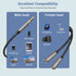 Headphone Splitter, 3.5mm Extension Cable Audio Stereo Y Splitter, Male to Female Dual Headset Jack Adapter