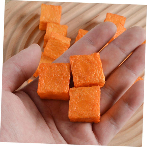6pcs Lifelike Decorative Fish Tofu Models for Kitchen Display