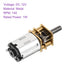 12V 140RPM 25 10mm DMiotech Rated Torque Output Shaft Length Micro DC Speed Reduction Motor Mini Metal Gearbox Motor