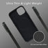 alto Magnetic Leather Case for iPhone 15 Plus and 14 Plus, Shockproof Italian Leather, 6.7 inch, Black