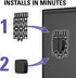 Sanus SASP1-B1 Streaming Media Player Mounting Bracket Hides Most Small Devices Up to 3 lbs. Behind Your TV - Apple TV