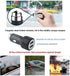 Bling Car Charger Accessories Set, Rhinestone Dual USB Car Chargers + Bling 3 in 1 Charging Cable for Girls