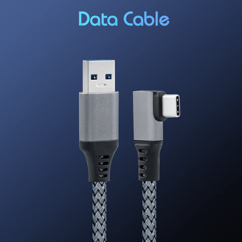 Mcbazel 20Ft(6M) Link Cable Compatible with Quest 3/Quest 2/Quest/PC/VR,USB 3.0 to Type-C Long Cable Accessories 3A Fast Charging &5Gbps Data Transfer Cable for VR Headset,NS Switch