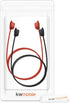 kwmobile Straps Compatible with Samsung Galaxy Buds/Buds Plus - 2X Silicone Holder for Wireless Earphones in Black/Red