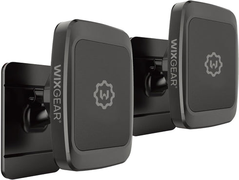 WixGear 2 Pack Universal Stick On Dashboard Magnetic Phone Car Mount for Cell Phones and Mini Tablets